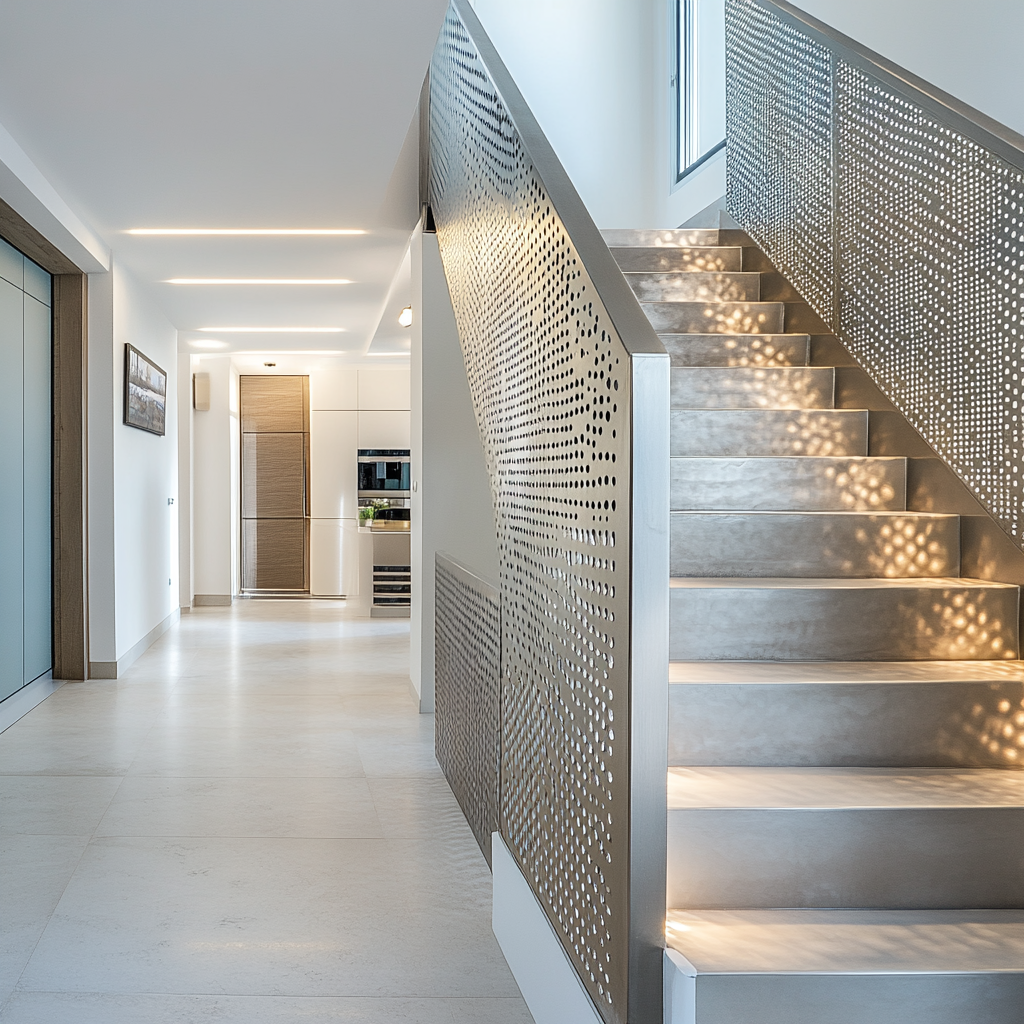 Guarda-corpo de escada: materiais, normas e aplicações