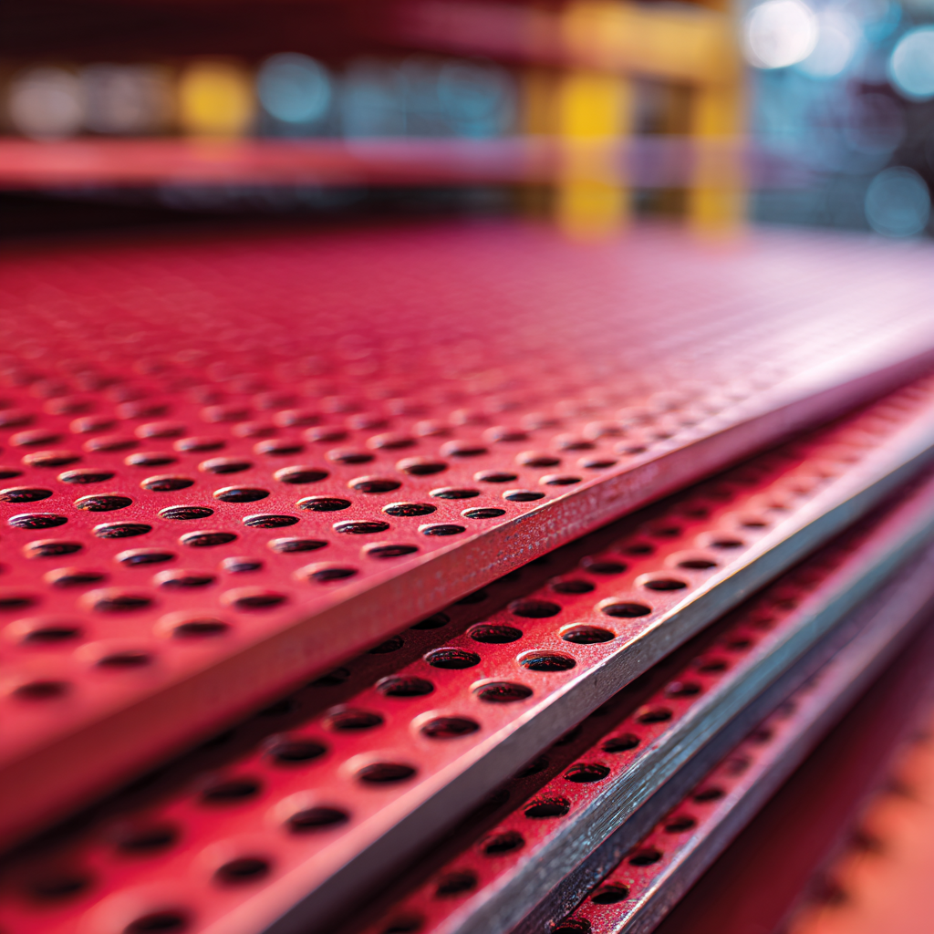 Aplicações da chapa perfurada